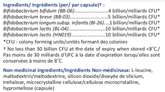 Bifido-PB30+ DF W/O FOS (Probiotiques à base de bifidus uniquement)
